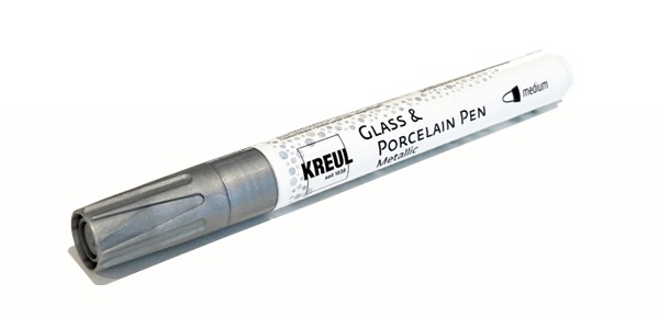 Porzellanmaler / Glass & Porcellain Pen Silber